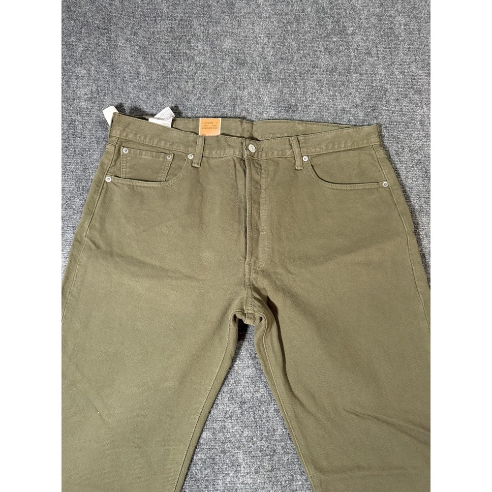 Levis 501 Jeans Mens 38x32 Green Classic Fit Straight Leg Button Fly Y2K - Picture 2 of 8